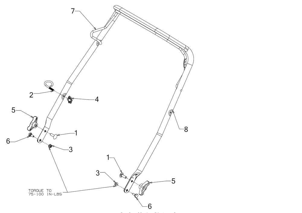 Handle Diagram and Parts List for 1X21-INCHHP (31PS2S5C710)(2017) Cub Cadet Snow Blower
